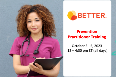 REGISTRATION CLOSED - Prevention Practitioner Training | October 3-5, 2023